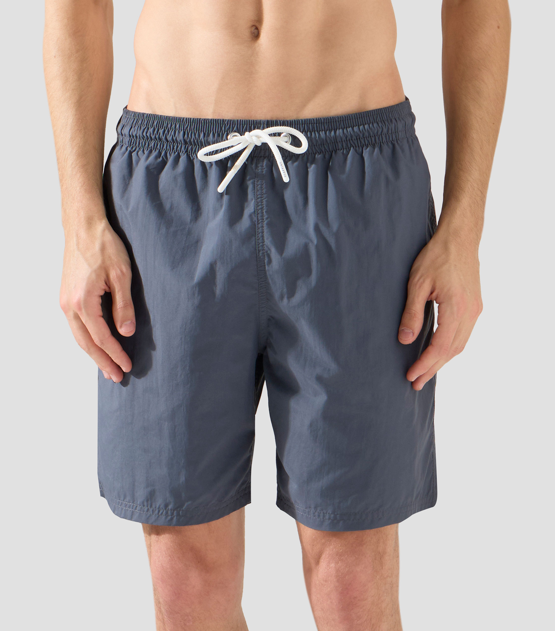 Traje de baño largo liso Hombre